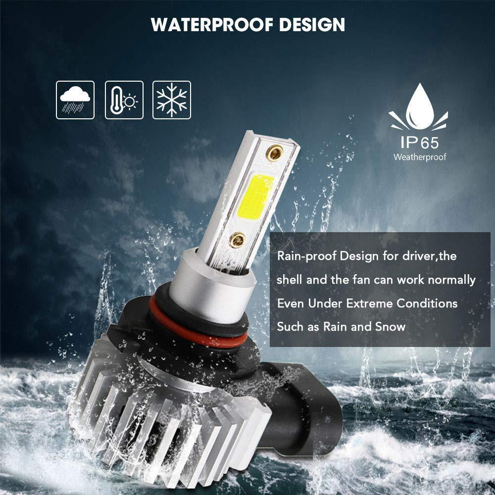 Car LED Headlight Bulbs | 6000K 6600LM COB Chip, 30W | Waterproof IP68 Plug-and-Play Conversion Kit for Cars and Trucks 2