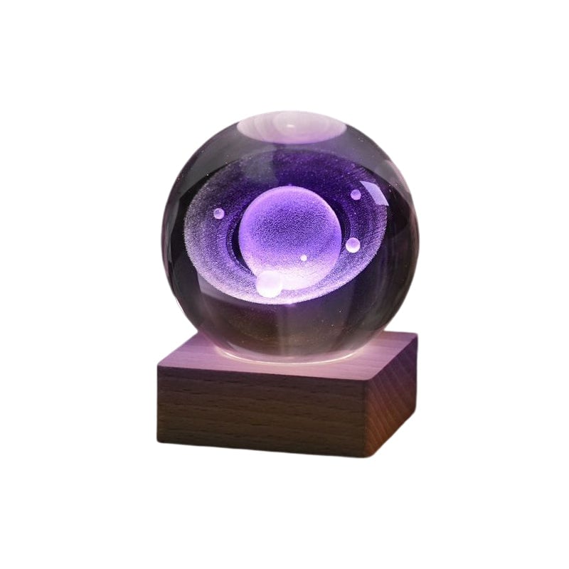 Crystal Night Light Ball 3D Laser Engraved K9 USB Powered with LED Base 2
