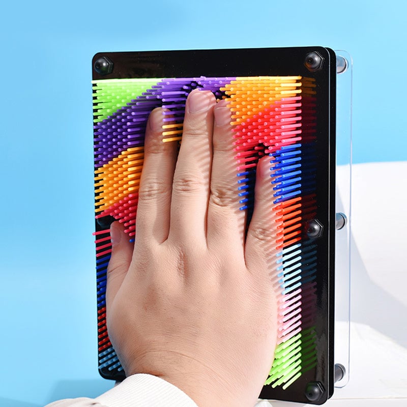 3D Pin Art Toy Plastic Board | Imprints Hands, Faces & Objects into 3D Shapes | Reusable Desk Decompression Toy 18