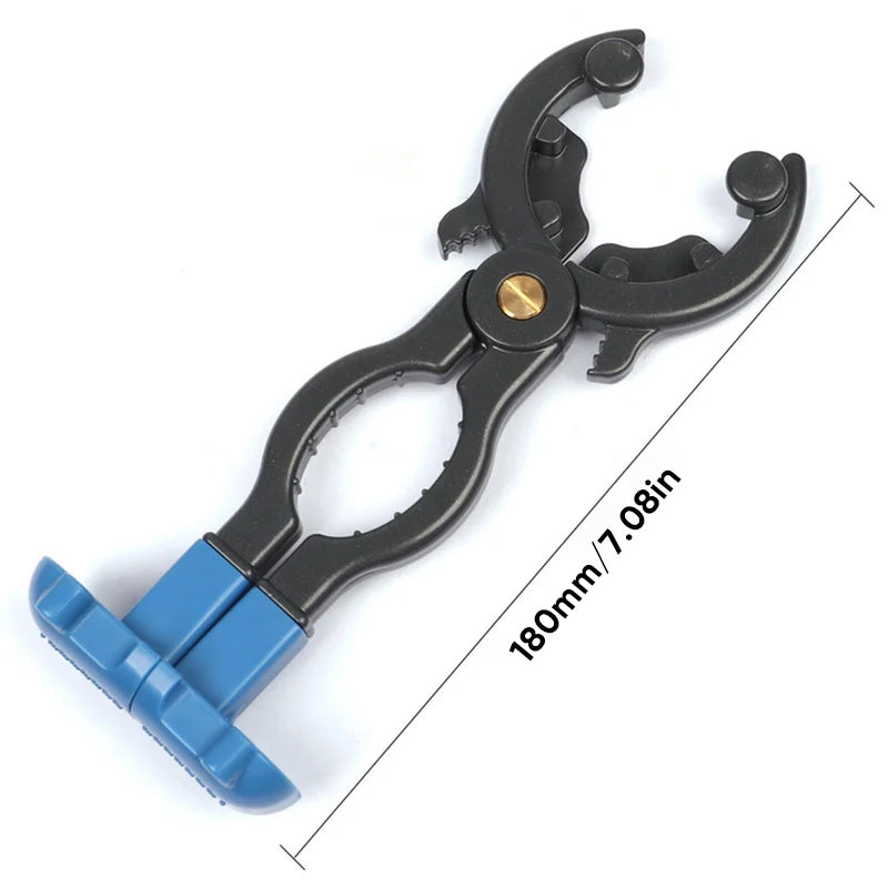 3-in-1 Adjustable Wrench Aluminium Alloy | Propane Valve, Nut & Bottle Opener Tool | Non-Slip Grip Handle for Easy Use