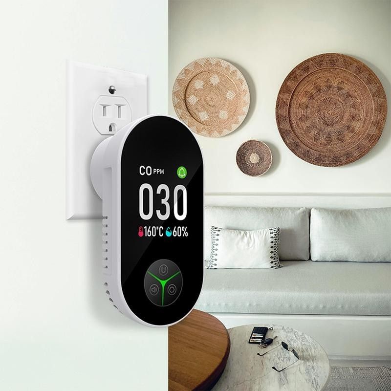 3-in-1 Carbon Monoxide Detector | Temperature & Humidity Display