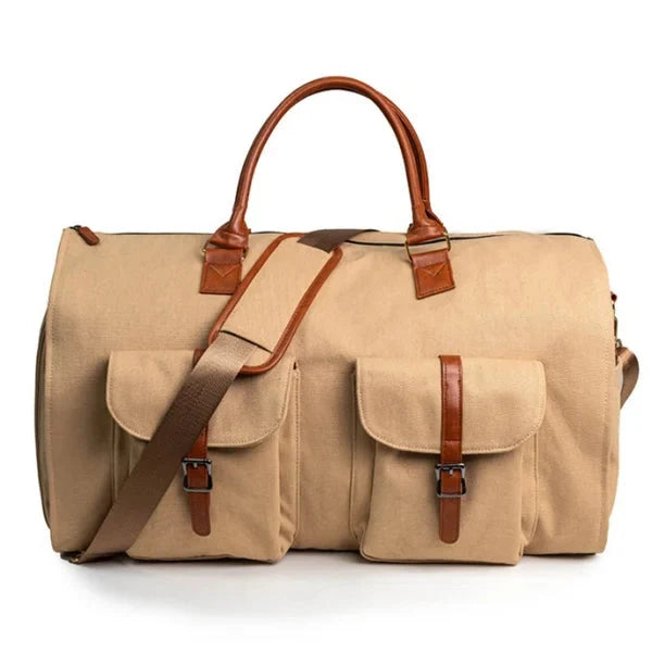 3-in-1 Convertible Duffle Bag | Garment Bag with Shoe Compartment & Multiple Pockets | Wrinkle-Free Travel Organiser