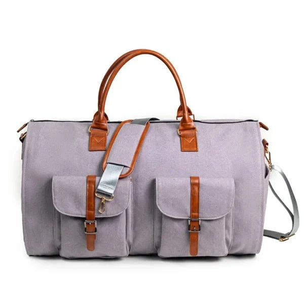 3-in-1 Convertible Duffle Bag | Garment Bag with Shoe Compartment & Multiple Pockets | Wrinkle-Free Travel Organiser