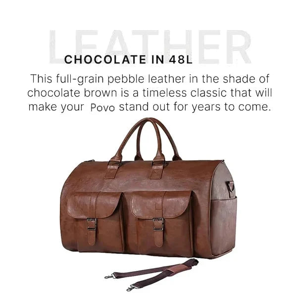3-in-1 Convertible Duffle Bag | Garment Bag with Shoe Compartment & Multiple Pockets | Wrinkle-Free Travel Organiser