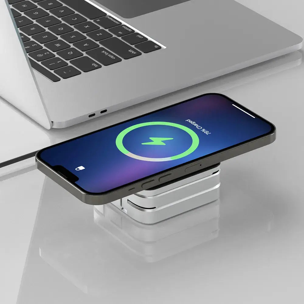 3-in-1 Wireless Charging Station | Foldable Design, Single USB-C Cable | Charges Phone, Watch and Earbuds Simultaneously 5