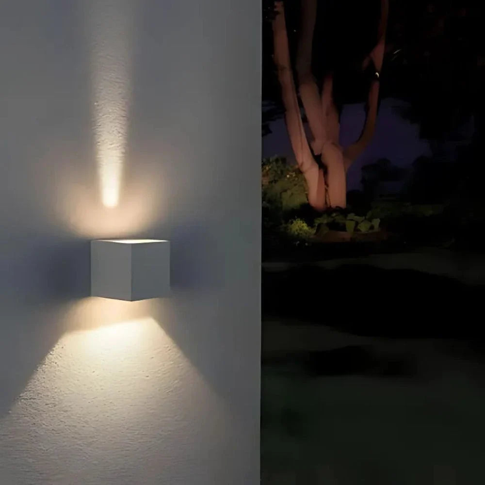 Adjustable Wall Light Aluminium 10 x 10 cm | Hardwired or USB Rechargeable, 4 Colours | 100° Tilt, Waterproof Outdoor Use 22