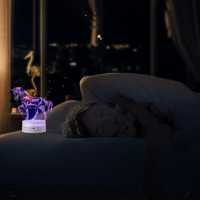 3D Illusion Night Light Acrylic | Touch & Remote Control with 7-16 Colour Modes | Dimmable USB or Battery Powered Lamp 1