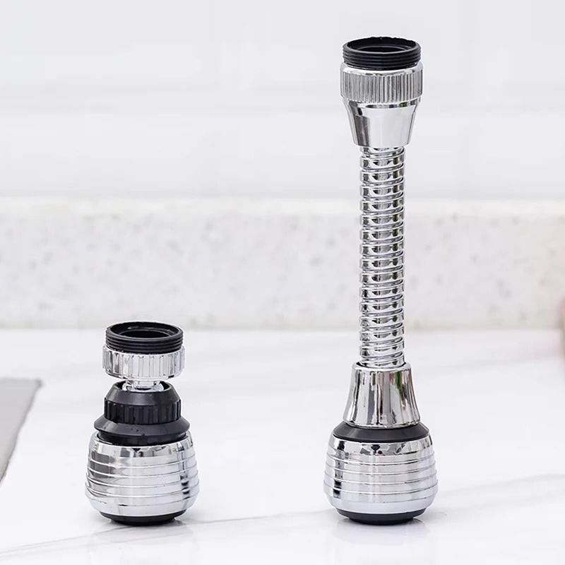 360 Degree Rotating Faucet Extender ABS | Splash-Proof Swivel Aerator | Water-Saving Tool-Free Sink Attachment