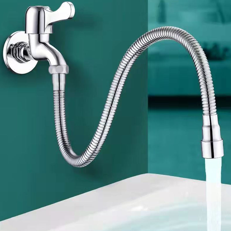 360° Rotating Faucet Extender Stainless Steel | Flexible Bendable Nozzle, Non-Slip Knurled Grip | Splash-Free Washing