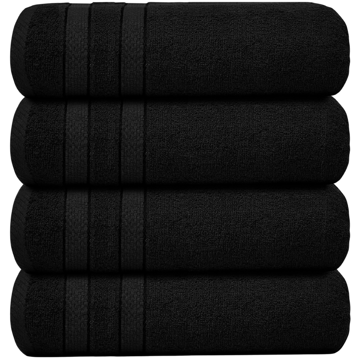 Jumbo Bath Towel Set, 4-Piece | Solid Colour, 12 Shade Options | Quick-Dry, Machine Washable, Coordinated Bathroom Set 10