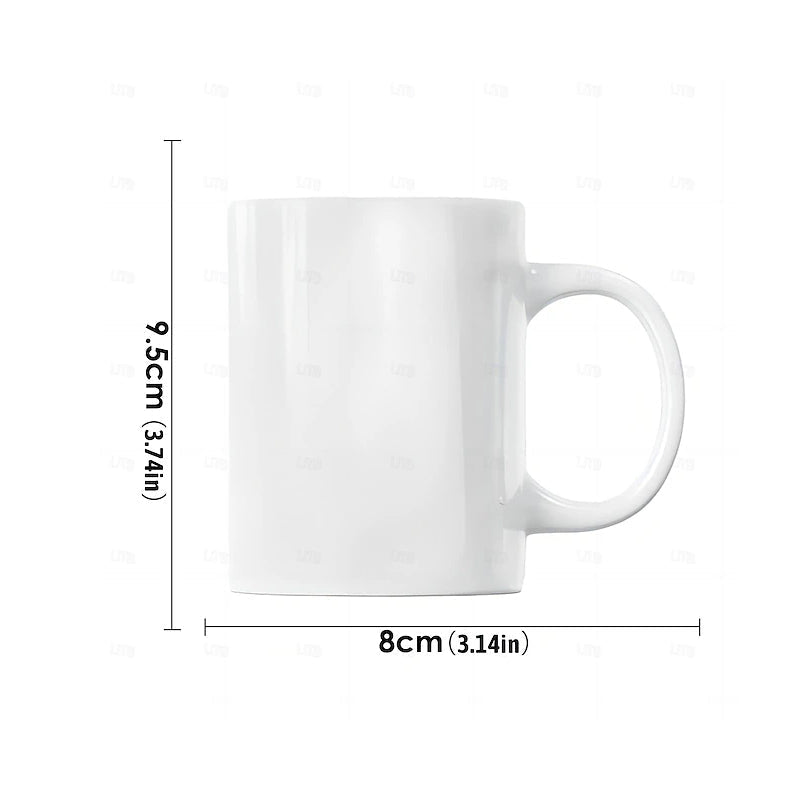 3D Kitten Mug Ceramic | Cat Peeking Through Hole In A Wall Design | 350ml Novelty Coffee Cup Gift for Cat Lovers