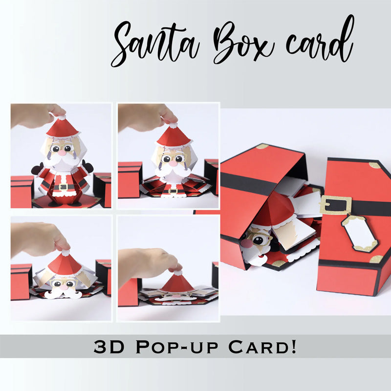 3D Pop-Up Prank Box Card Christmas Gift | Surprise Santa Jump-Out Design | Funny Gag Gift for Family and Friends