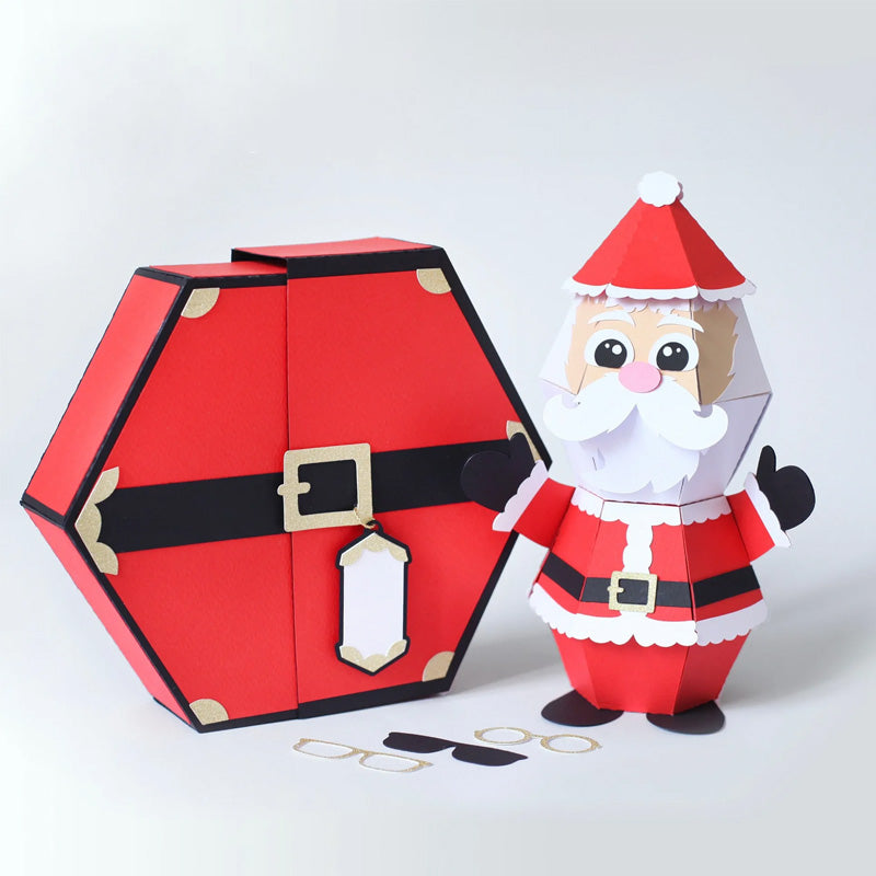 3D Pop-Up Prank Box Card Christmas Gift | Surprise Santa Jump-Out Design | Funny Gag Gift for Family and Friends