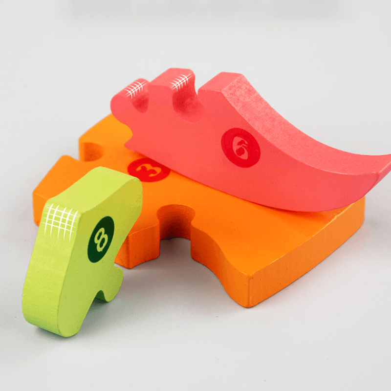 3D Wooden Animal Puzzle | Chunky Grab-and-Place Pieces | Builds Fine Motor Skills and Shape Recognition for Kids