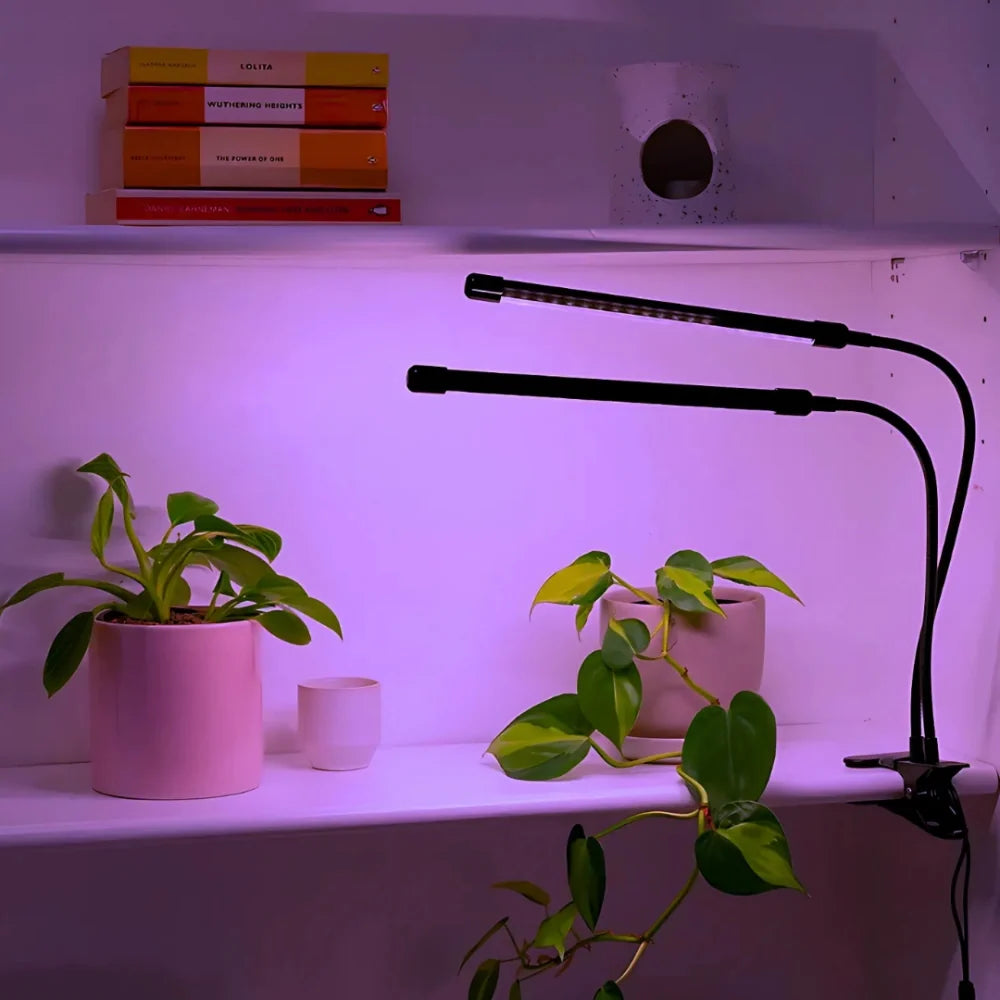 LED Grow Light with Flexible Gooseneck | Full-Spectrum Red, Blue & Mixed Light | Built-In Timer & Dimmer, 1 to 4 Heads 7