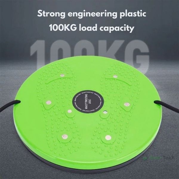 Waist Twisting Disc for Core & Balance Training | Magnetic Massage Nodes & Resistance Ropes | ABS Plastic, Max Load 100 kg 6