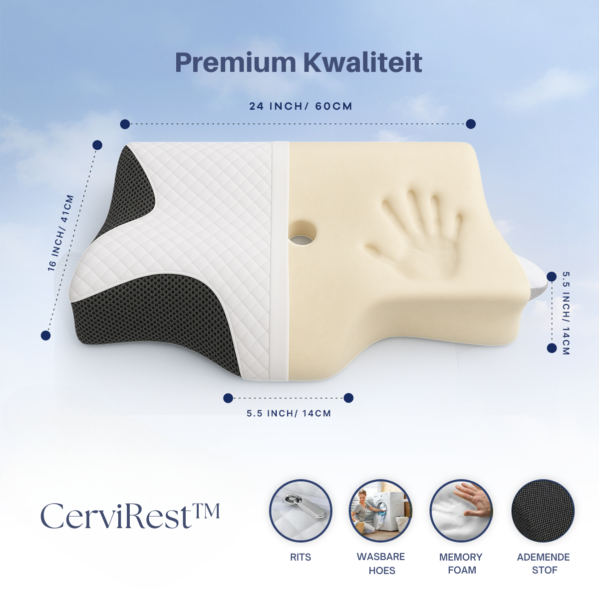 CerviRest™ l The Ergonomic Neck and Sleep Pillow