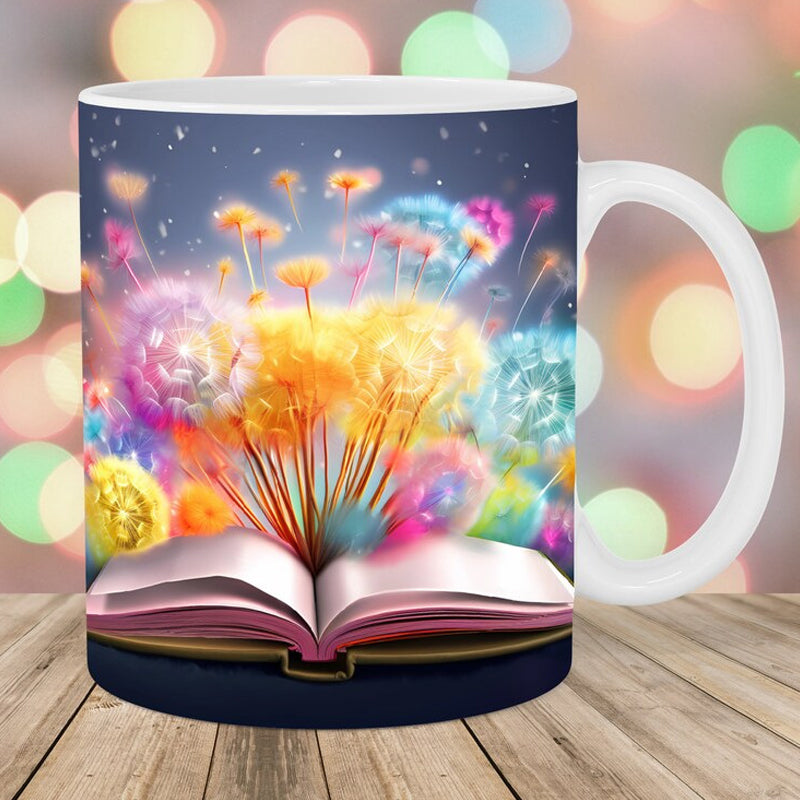 3D Floral Book Mug Ceramic | Realistic Stacked Book Design | Dishwasher & Microwave Safe Gift for Book Lovers Everywhere 6