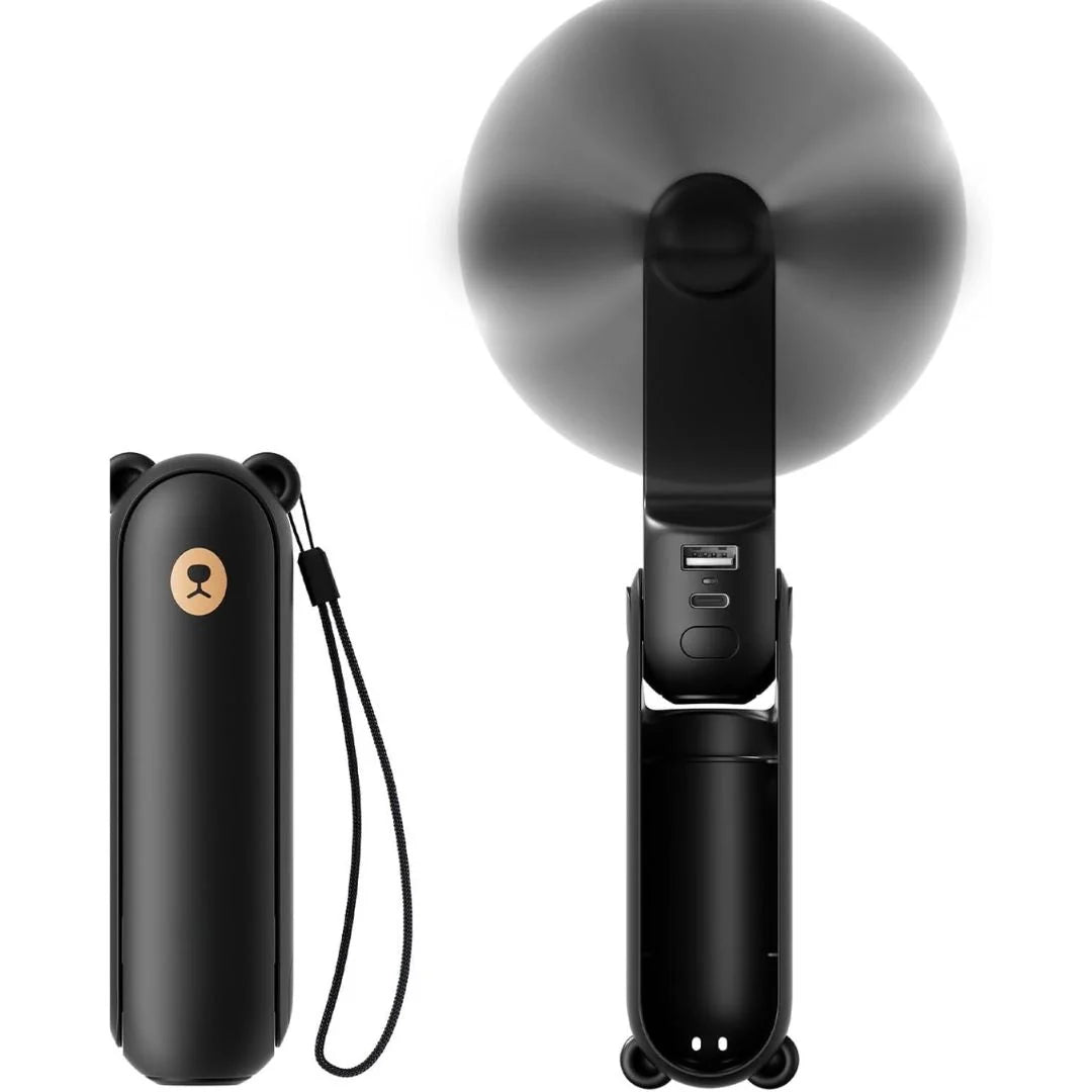 3 In 1 Handheld Mini Fan | USB Rechargeable, Foldable Design & Ideal for Travel, Camping, and Outdoor Activities 11