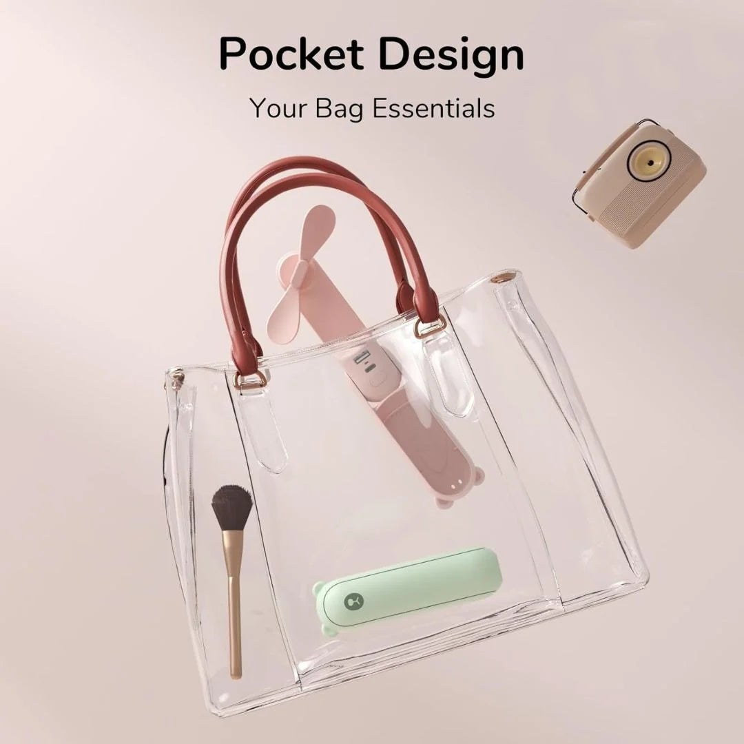 3 In 1 Handheld Mini Fan | USB Rechargeable, Foldable Design & Ideal for Travel, Camping, and Outdoor Activities 6