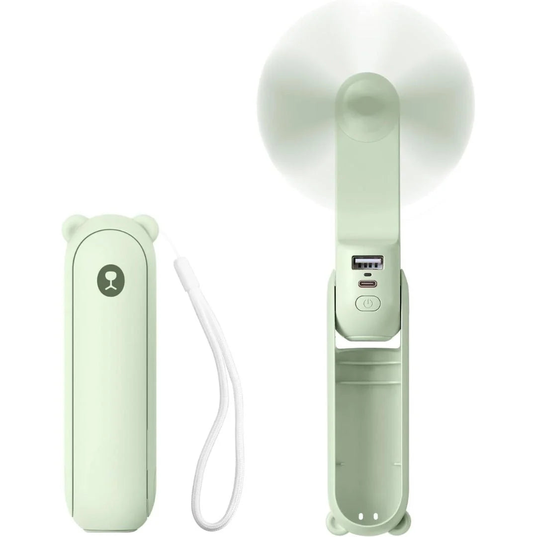 3 In 1 Handheld Mini Fan | USB Rechargeable, Foldable Design & Ideal for Travel, Camping, and Outdoor Activities 9