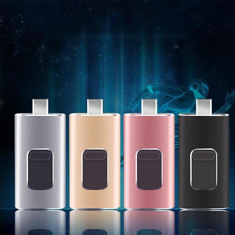 4-in-1 USB Flash Drive | USB 3.0 High Speed Interface, Metal Shell | Multiple Capacities from 8GB to 128GB for PC and Laptop 1
