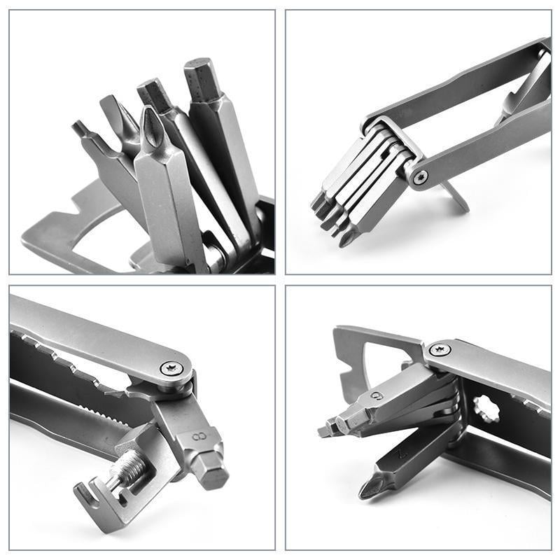 17-in-1 Multitool Stainless Steel 420 | Pliers, Blade, Screwdrivers & Bottle Opener | Compact Pocket Repair Tool 4