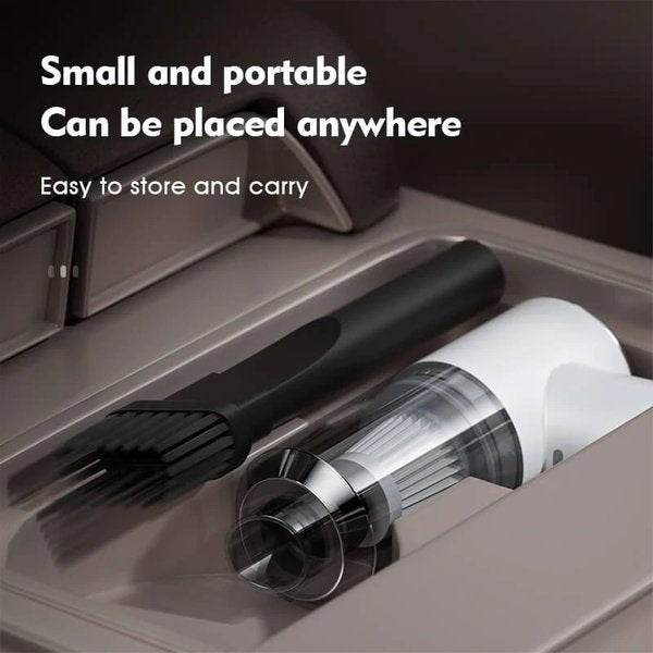 Handheld Car Vacuum Cleaner, White or Black | 6000Pa Suction & Blower Function | Wireless, 6 Hour+ Battery, 2 Heads Included 5
