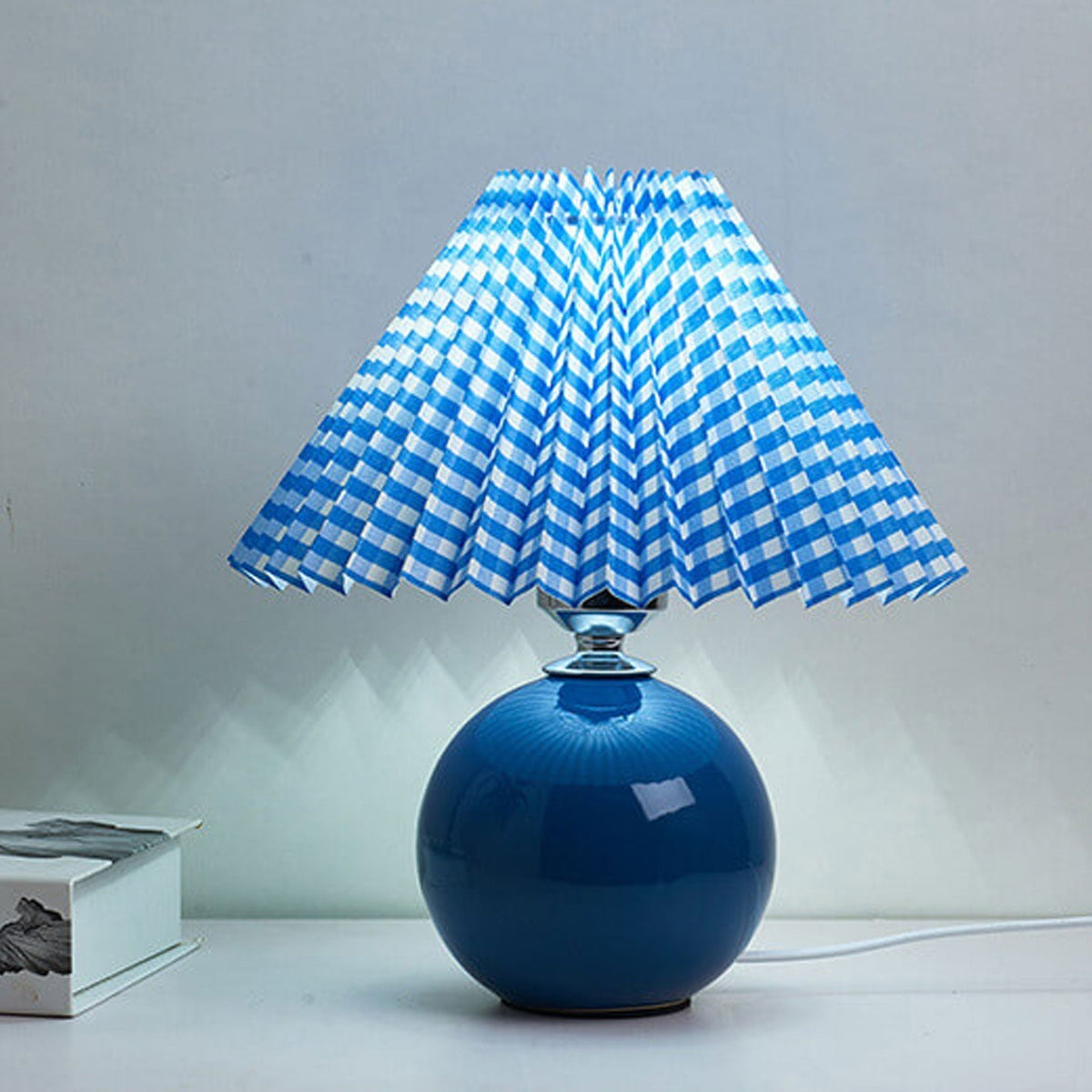 Nordic Ceramic Pleated Table Light | 1-Light Lasson Living
