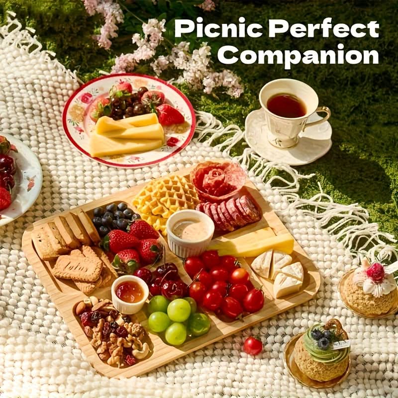 Cheese Board Portable Dual-Surface Reversible with Snap-On Closure 5