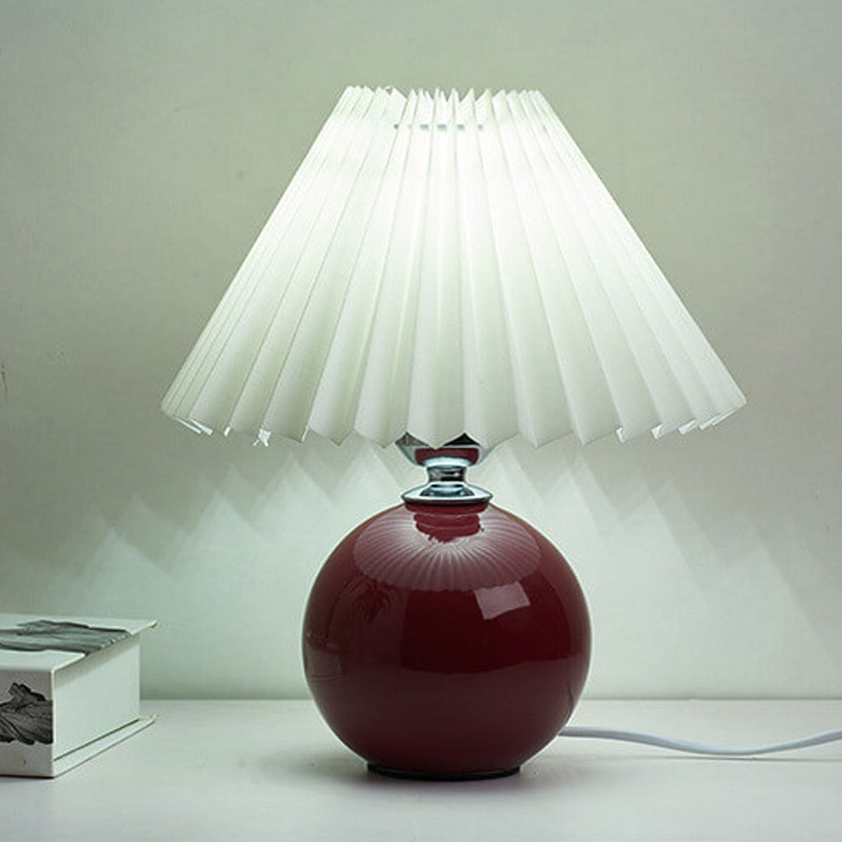 Nordic Ceramic Pleated Table Light | 1-Light Lasson Living