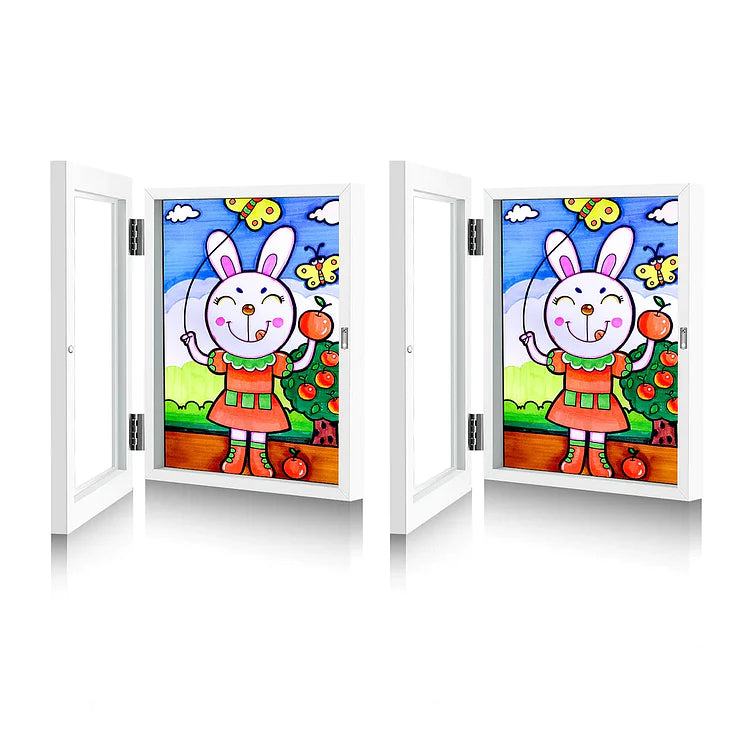 Magnetic Picture Frame Lightweight Impact-Resistant with 150-Artwork Capacity 8