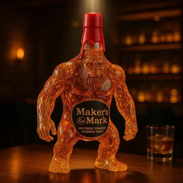 Sasquatch Whiskey Decanter Glass 384 ml | Ape-Figure Design, 4 Style Options | Novelty Barware Gift for Collectors 2