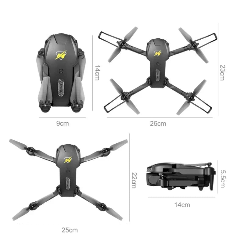 4K Camera Drone Triple-Lens | Brushless Motor & Optical Flow Hover Stabilisation | One-Click Return Foldable Design