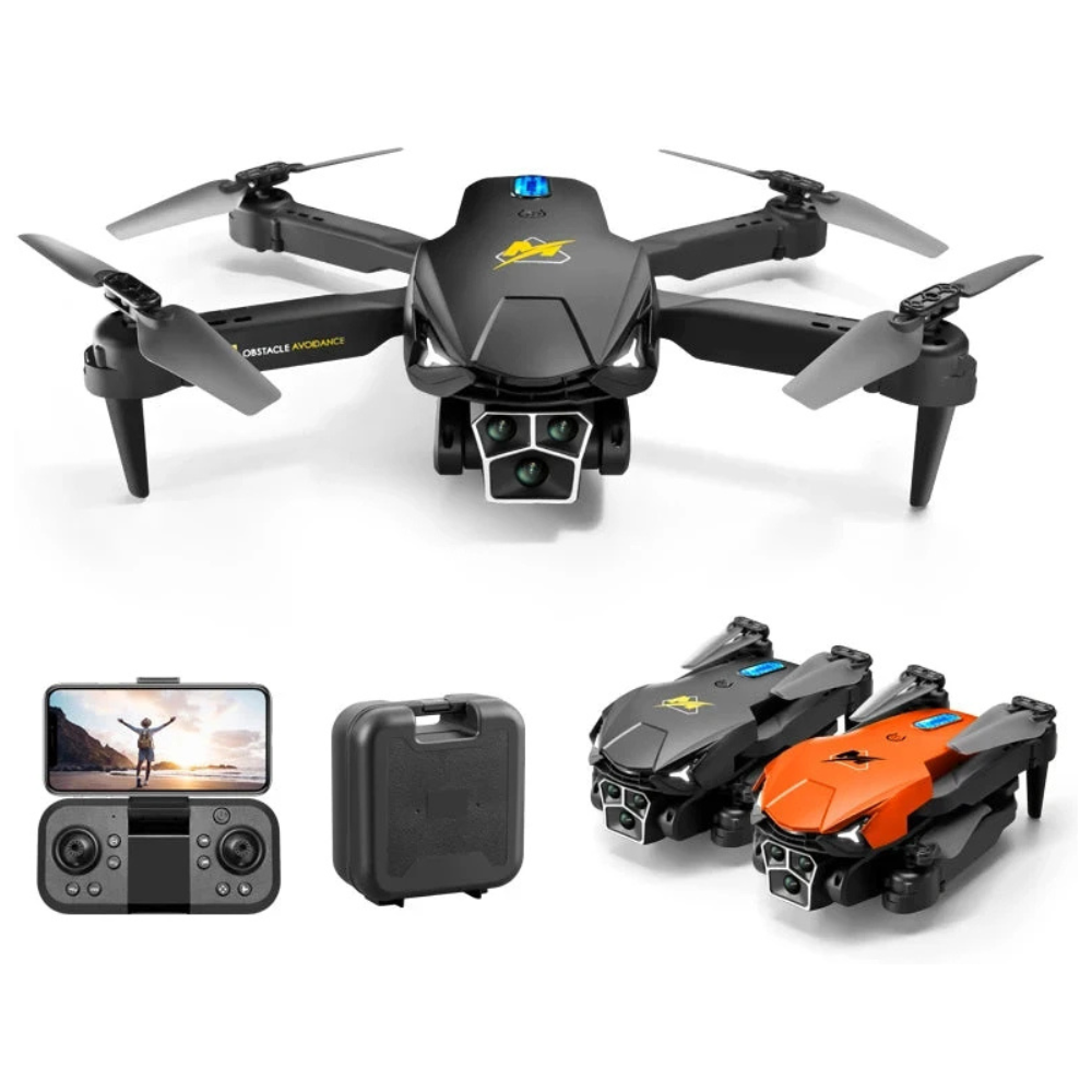 4K Camera Drone Triple-Lens | Brushless Motor & Optical Flow Hover Stabilisation | One-Click Return Foldable Design