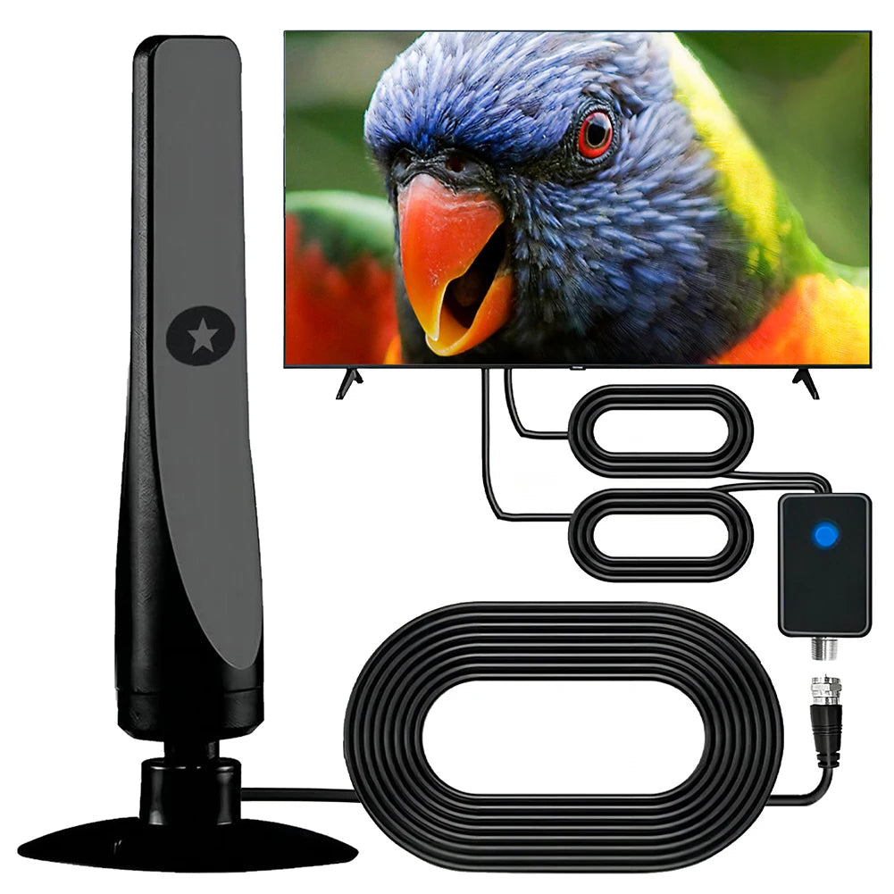 4K Digital TV Antenna with Signal Booster | HD VHF UHF Antenna