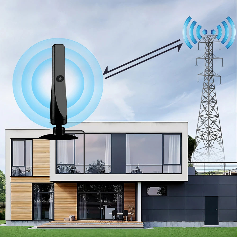 4K Digital TV Antenna with Signal Booster - Smart TV Compatible | Indoor HD Antenna 4