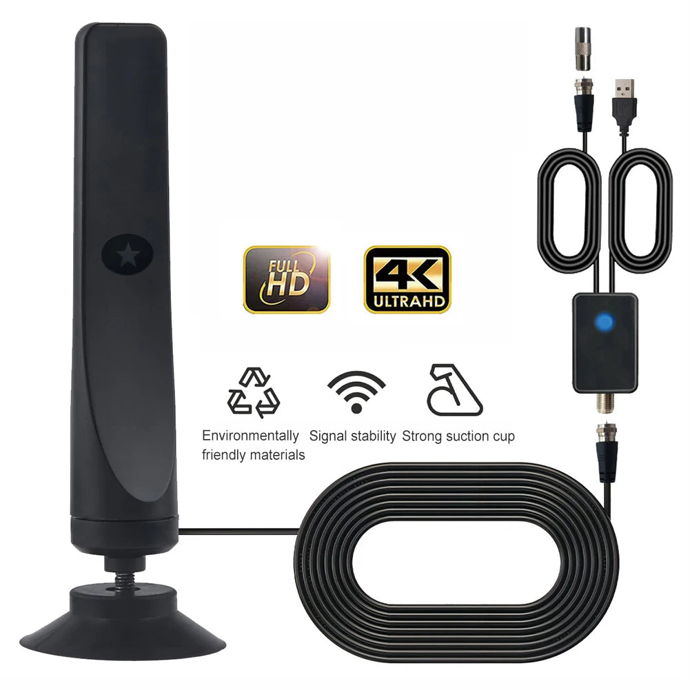 4K Digital TV Antenna with Signal Booster - Smart TV Compatible | Indoor HD Antenna 7