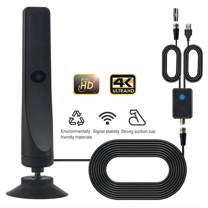 4K Digital TV Antenna with Signal Booster - Smart TV Compatible | Indoor HD Antenna 7