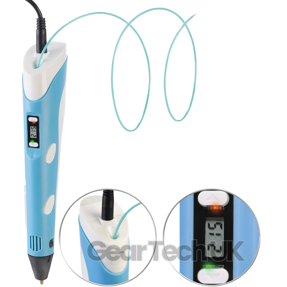 3D Printing Pen | Adjustable Temperature & Speed Control | 100m PLA Filament Included for Creative Drawing and Craft Projects 3