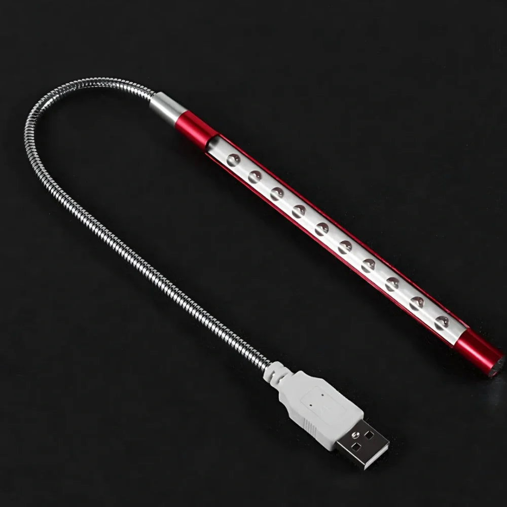 Flexible USB LED Lamp | Bendable Gooseneck Arm, 14 W LED | Warm & Cool White Light for Desks, Reading, Travel, Emergencies 8