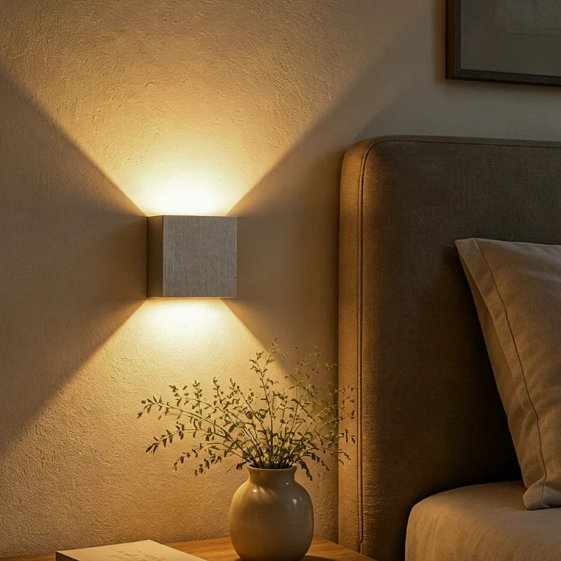 Adjustable Wall Light Aluminium 10 x 10 cm | Hardwired or USB Rechargeable, 4 Colours | 100° Tilt, Waterproof Outdoor Use 27