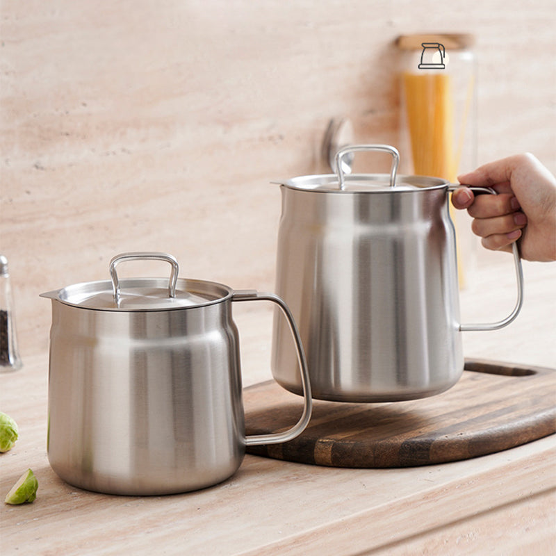 Oil Strainer Pot 304 Stainless Steel | Built-In Filter Net | Strain, Fry and Reuse Cooking Oil for Healthier Meals 4