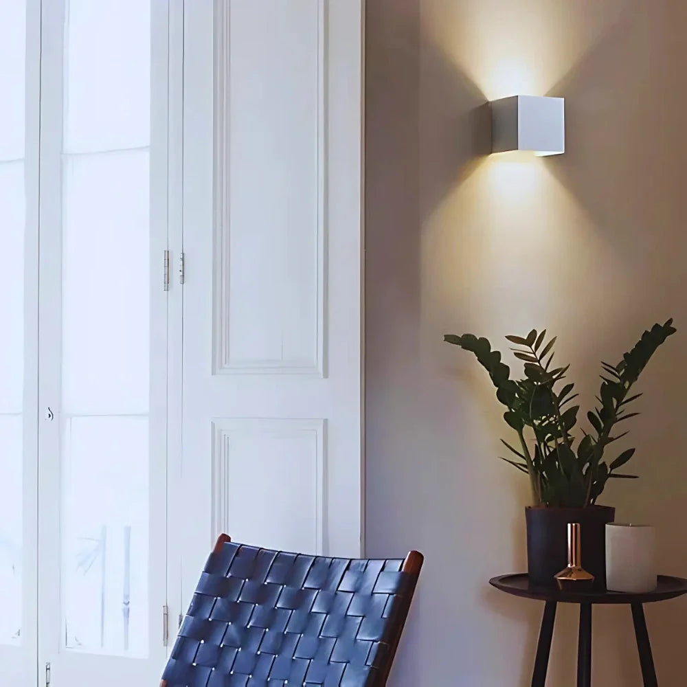Adjustable Wall Light Aluminium 10 x 10 cm | Hardwired or USB Rechargeable, 4 Colours | 100° Tilt, Waterproof Outdoor Use 17