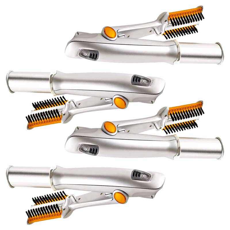 2-in-1 Rotating Hair Brush for Straightening and Styling | Rapid Heat-Up, Reduces Frizz | Smooth, Shiny Results in Minutes 15