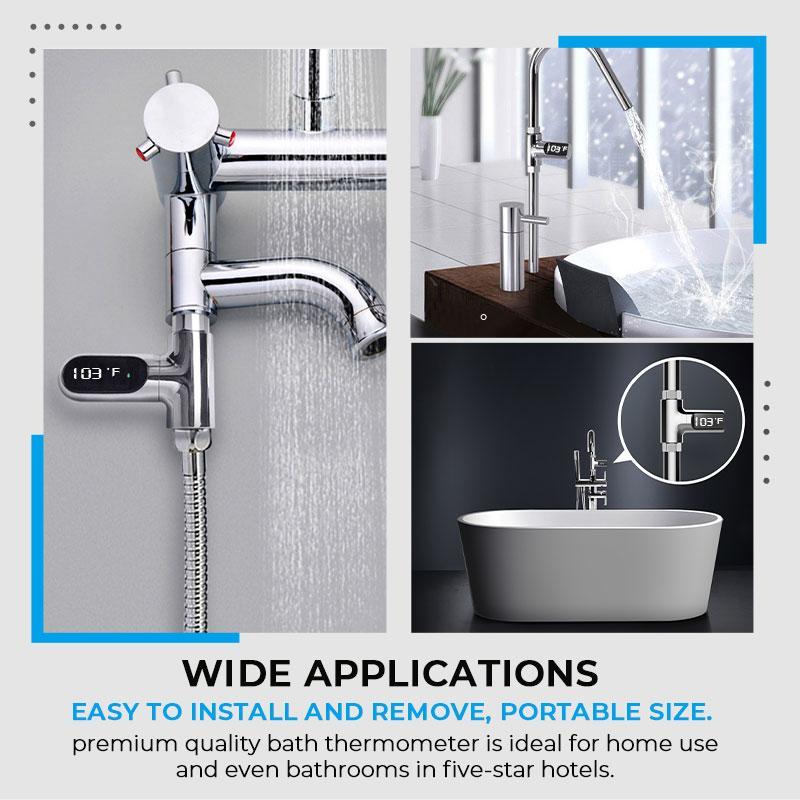 Bath Thermometer Water-Powered | IPX7 Waterproof 360° Rotating Display | Instant Colour-Coded Temperature Alerts 6
