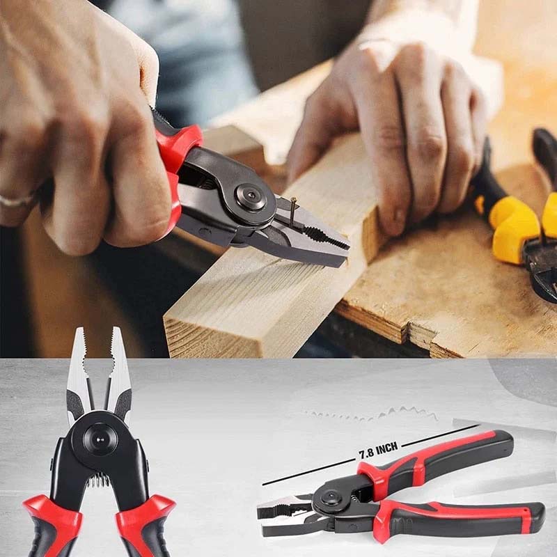 5-in-1 Interchangeable Plier Tool Set High Carbon Steel | Quick-Change Jaws for 5 Tools | Cuts Wire, Rope and Cable Cleanly