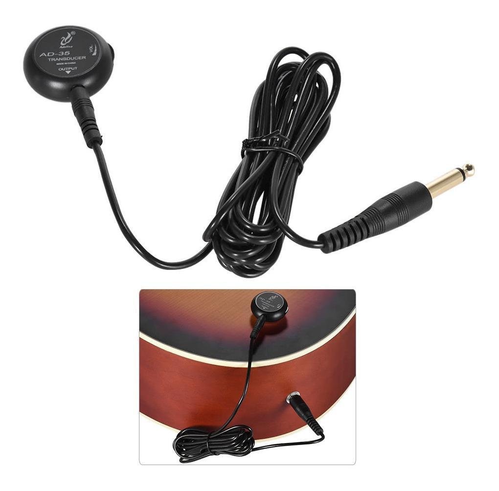 Acoustic Guitar Pickup Transducer | Mini Clip-On Piezo Pickup | Passive Adhesive Mount for Multiple String Instruments 10