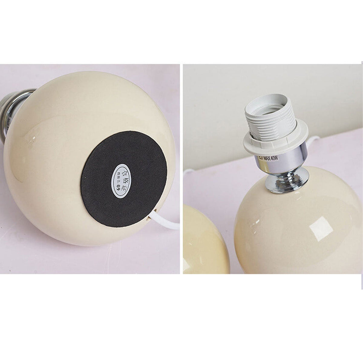 Nordic Ceramic Pleated Table Light | 1-Light Lasson Living