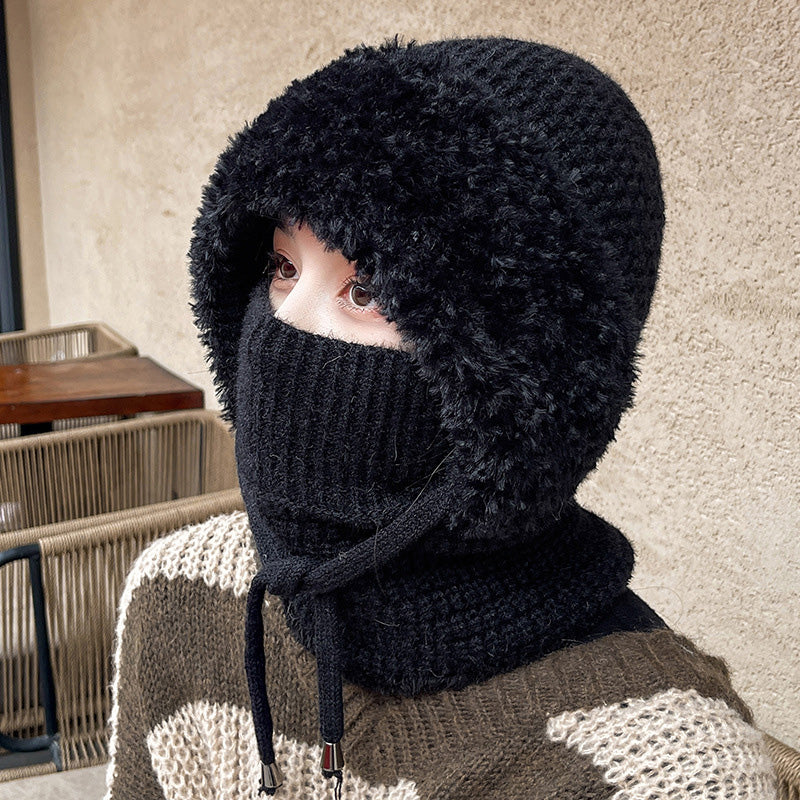 Heat Protection Balaclava 3-in-1 Fleece Lined Stretch Knit with Neck Warmer 7